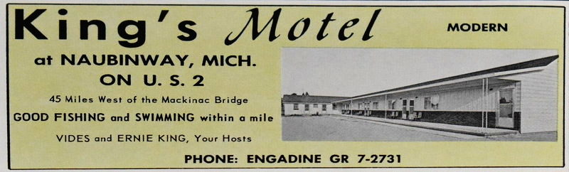 Adoba Hotel (Kings Motel) - 1969 Print Ad (newer photo)